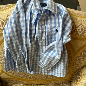 Long sleeve Ralph Lauren button down boys 4t shirt